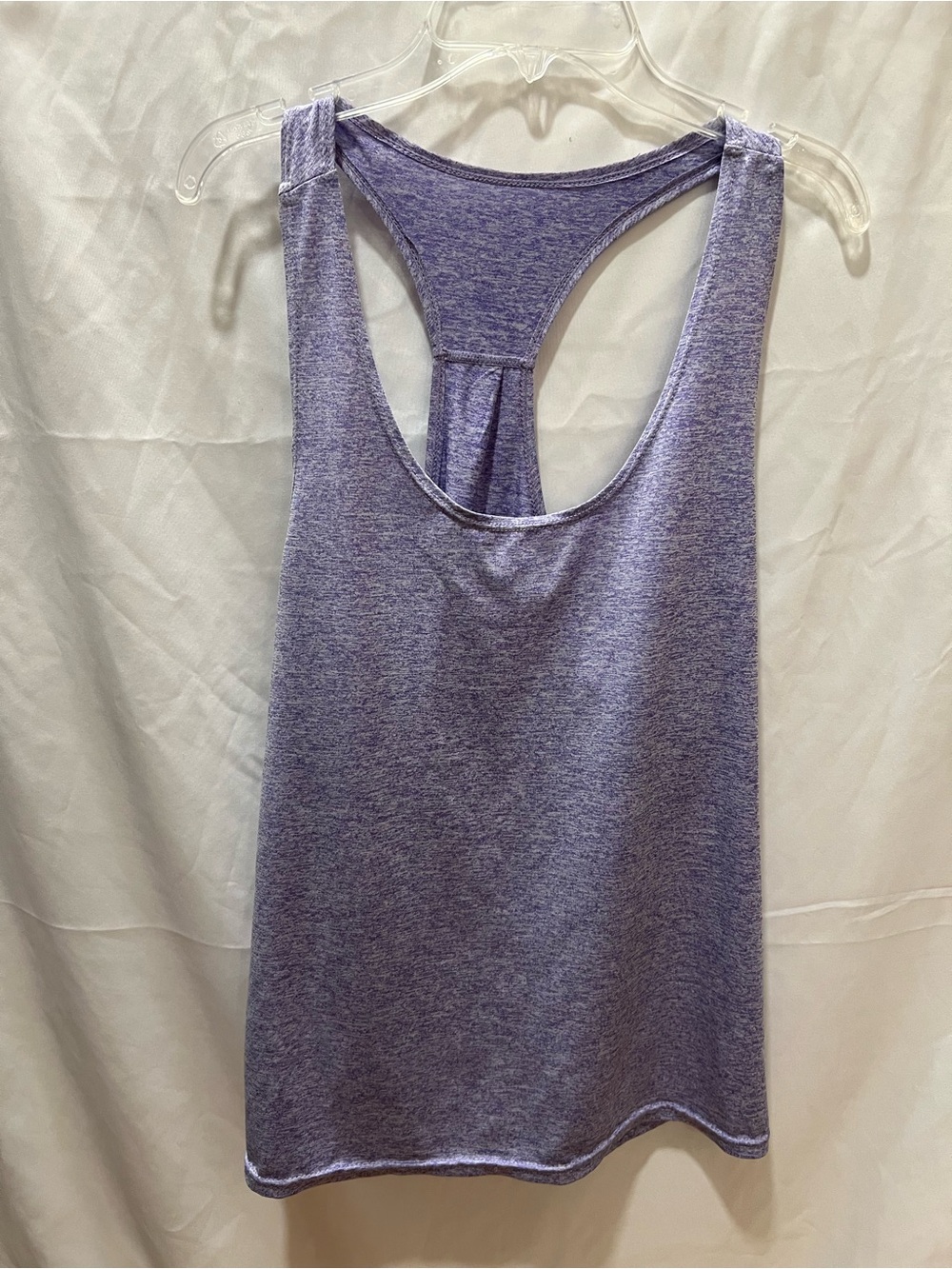 SHEIN Lilac Ribbed Racerback Tank